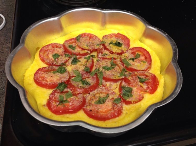 Polenta Pizza with Tomatoes and Basil: Forks Over Knives Cookbook Project