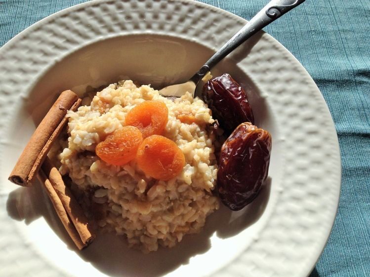 Congee with Dates and Spices: Forks Over Knives Cookbook Project 